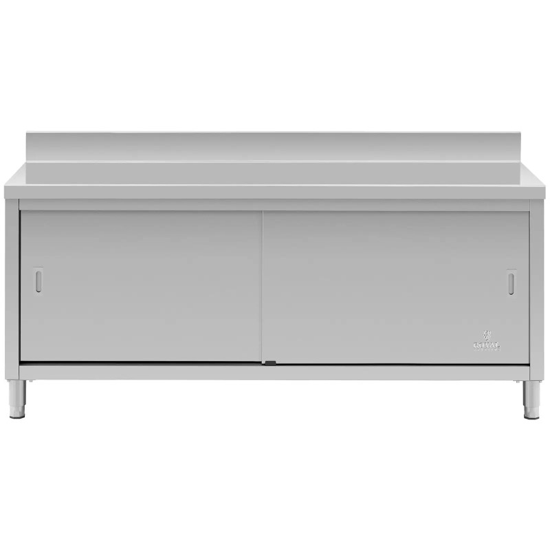 Sieninis stalviršis su spintele ir stumdomų durų kraštu 180 x 60 cm