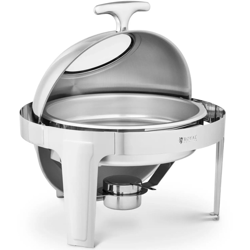 
Apvalus bain-marie švediško stalo šildytuvas makaronų patiekalams su dangteliu 5,8 l
