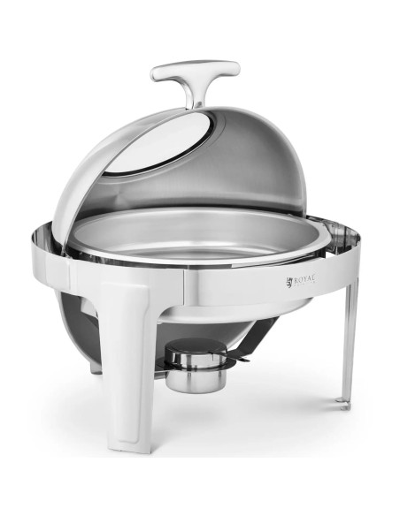 
Apvalus bain-marie švediško stalo šildytuvas makaronų patiekalams su dangteliu 5,8 l
