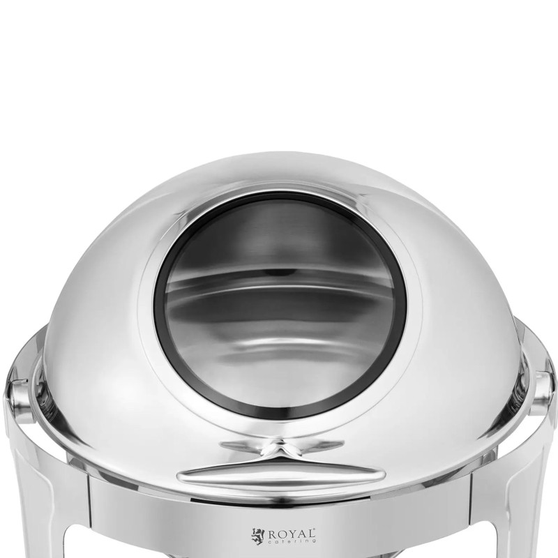 
Apvalus bain-marie švediško stalo šildytuvas makaronų patiekalams su dangteliu 5,8 l
