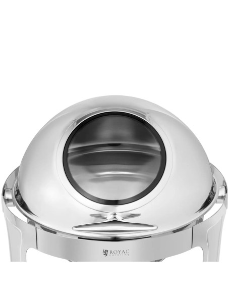 
Apvalus bain-marie švediško stalo šildytuvas makaronų patiekalams su dangteliu 5,8 l
