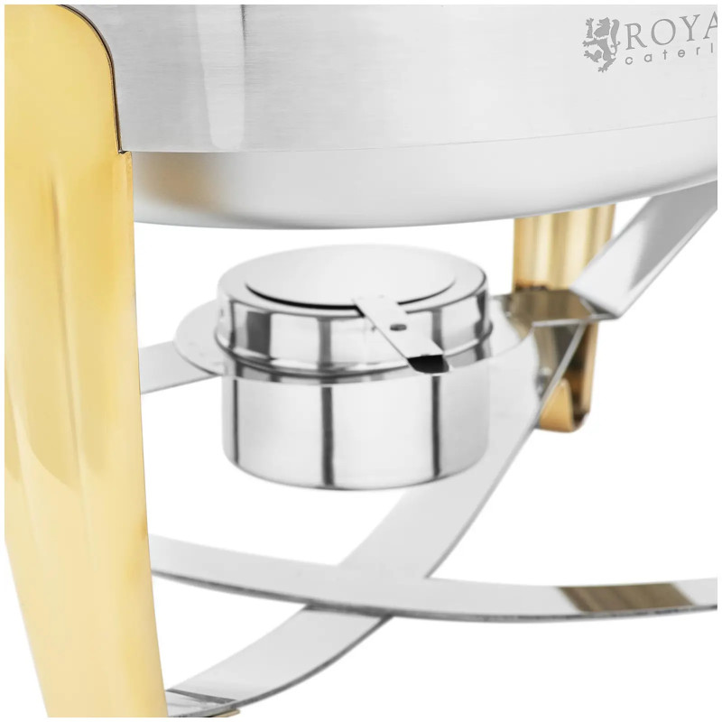 
Apvalus bain-marie švediško stalo šildytuvas makaronų patiekalams su ritininiu dangteliu 6 l
