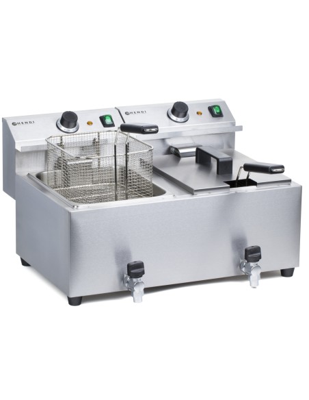 Keptuvė su čiaupu Masterpro 230V 7kW 2 x 8L - Hendi 209301