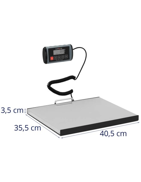 LCD pašto siuntinių svarstyklės 35,5 x 40,5 cm 100 kg / 0,05 kg
 
LCD pašto siuntinių svarstyklės 35,5 x 40,5 cm 100 kg / 0,05 kg