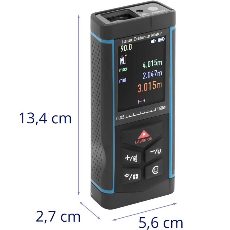 Lazerinis nuotolio matuoklis iki 150 m / 2 mm