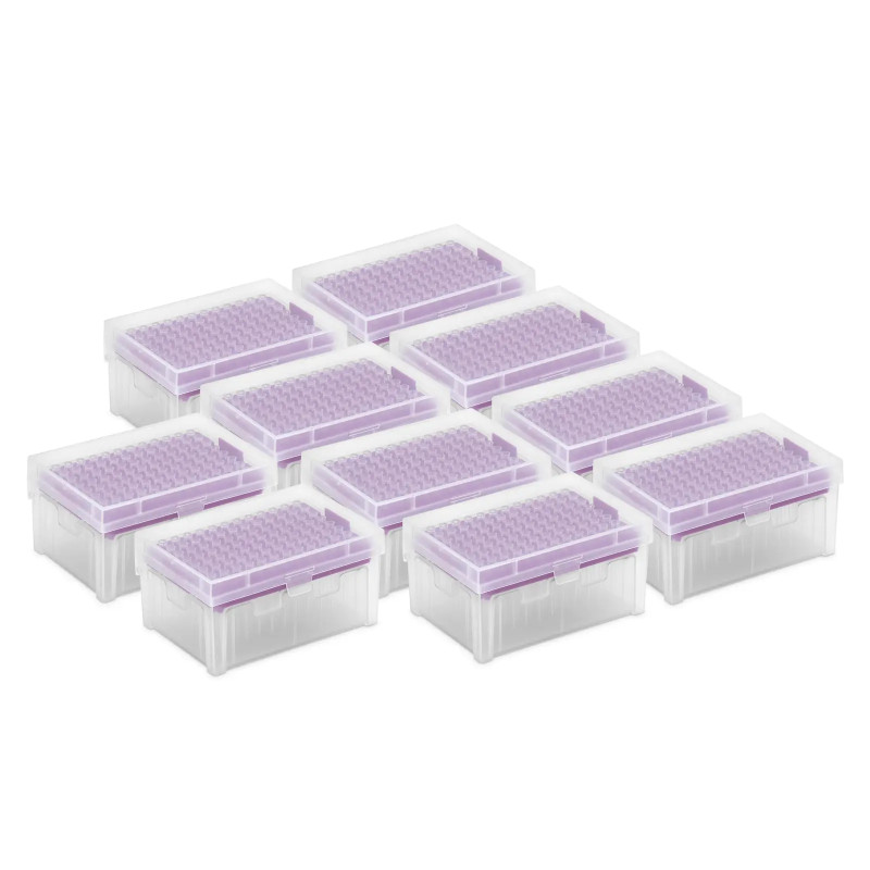 Pipetės antgaliai 10 ul be DNazės/ RNazės - rinkinys 10 x 96 vnt.