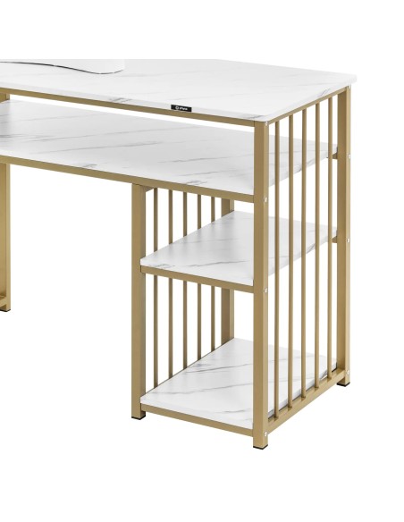 Kosmetinis manikiūro stalas su metaline rankų atrama 110 x 46 cm - marmurinis auksas
 
Kosmetinis manikiūro stalas su metaline rankų atrama 110 x 46 cm - marmurinis auksas