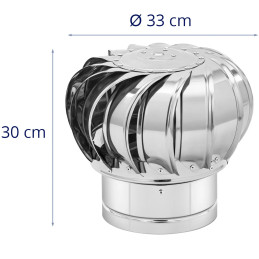 
Sukamasis vėdinimo kamino gaubtas pagamintas iš plieno, skersmuo 20cm
