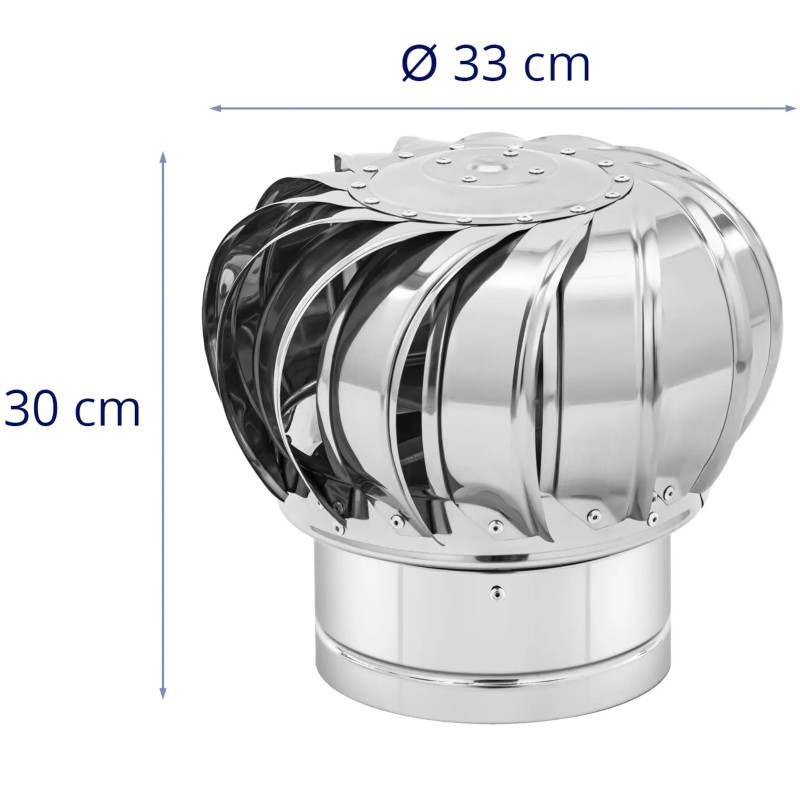 Sukamasis vėdinimo kamino gaubtas pagamintas iš plieno, skersmuo 20cm