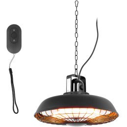 
Infraraudonųjų spindulių terasos šildytuvo pakabinama lempa su nuotolinio valdymo pulteliu 600/ 1200/ 1800 W
