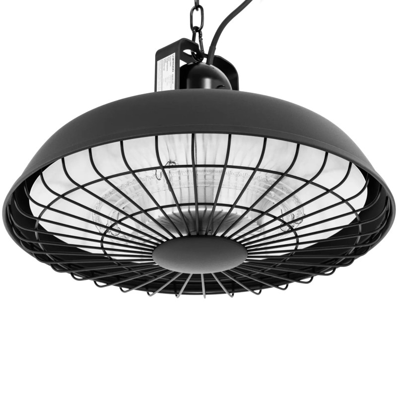 Infraraudonųjų spindulių terasos šildytuvo pakabinama lempa su nuotolinio valdymo pulteliu 600/ 1200/ 1800 W