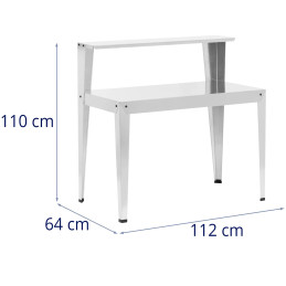 
Sodo stalas augalams sodinti su lentyna, plieninis, 112 x 61 x 109 cm
