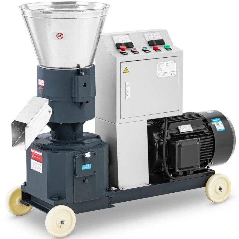 
Granulių malūno granuliavimo mašina granulėms pjuvenų padavimas mobili 15 kW 400 V 600 kg/ h dia. 260 mm
