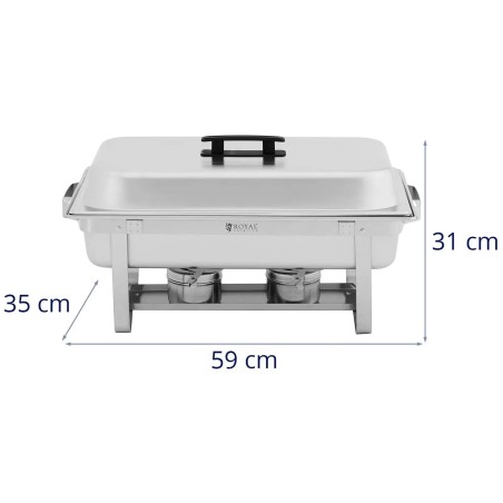 
Buffet bain-marie šildytuvas pastos indams su GN indeliais 2 x 8l - 2 rinkinys
