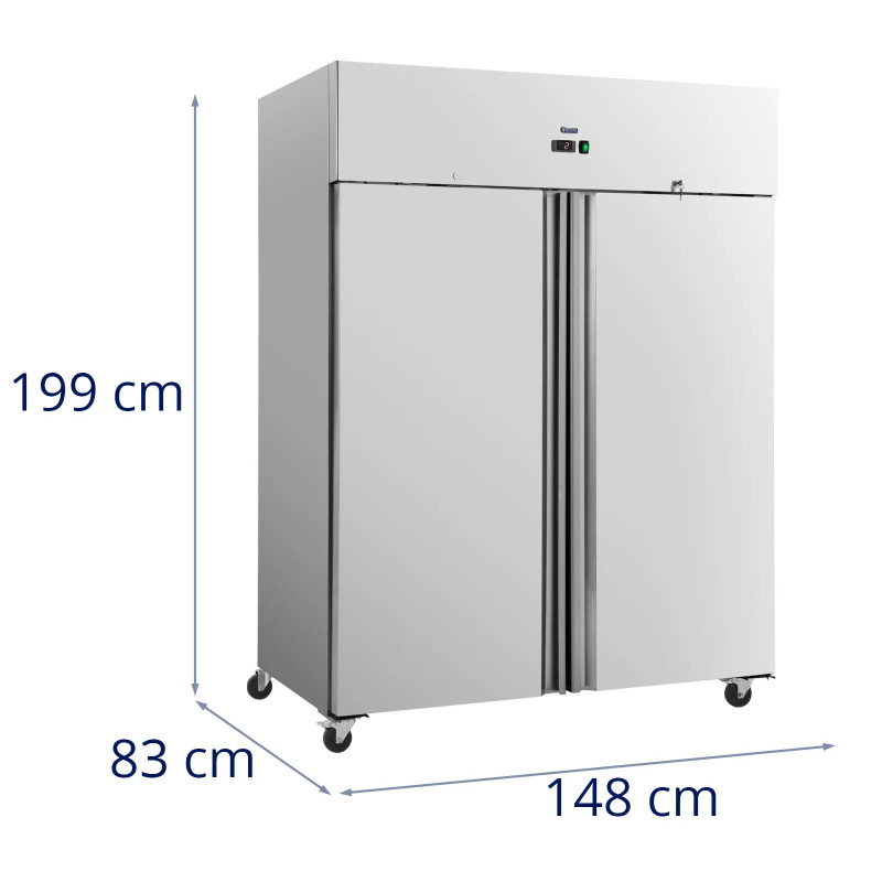 Šaldymo spinta 2 durys ant ratų 2-8C 1001 l 83x148x199 cm