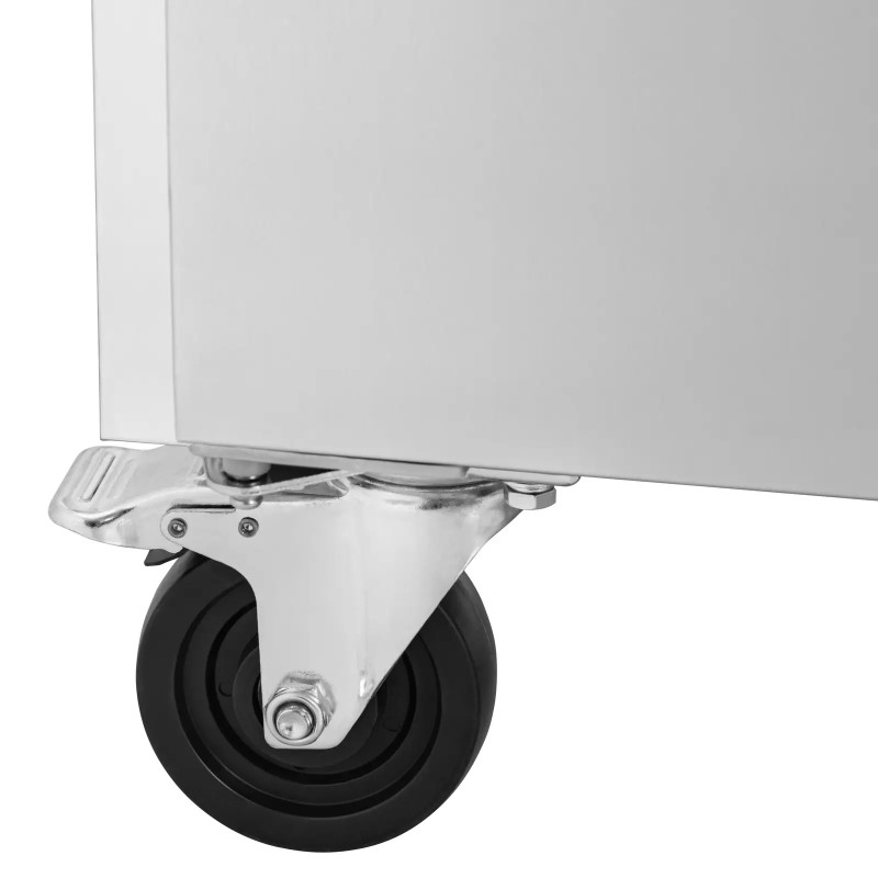 Šaldomas maitinimo stalas ant ratukų 1 skyrius 2 stalčiai 280 l 70x136x85 cm