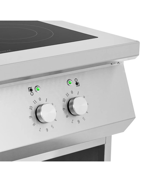 Atskirai pastatoma indukcinė viryklė atviru pagrindu 6 degikliais 25,5 kW
 
Atskirai pastatoma indukcinė viryklė atviru pagrindu 6 degikliais 25,5 kW