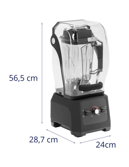 
Maišytuvas su garsui nepralaidžiu korpusu 2,5 l 24500 aps./ min 1680 W
