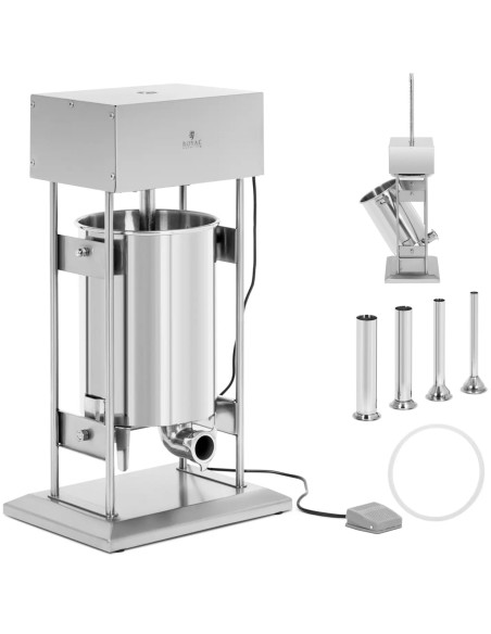 Elektrinis dešrų kimštuvas, vertikalus, 4 piltuvėliai, 20 l, 300 W
 
Elektrinis dešrų kimštuvas, vertikalus, 4 piltuvėliai, 20 l, 300 W