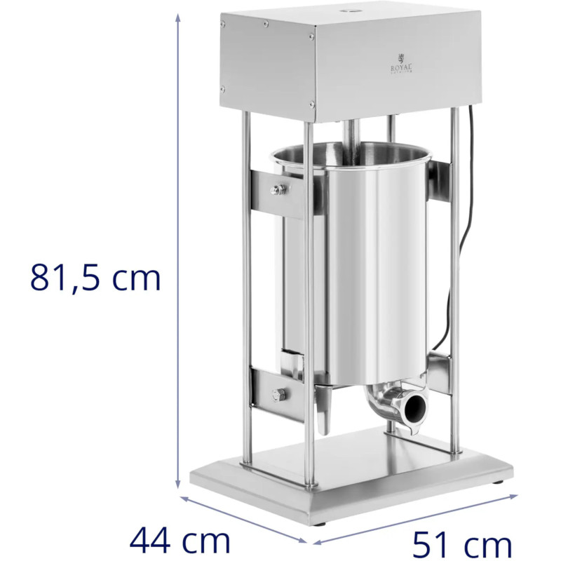 Elektrinis dešrų kimštuvas, vertikalus, 4 piltuvėliai, 20 l, 300 W