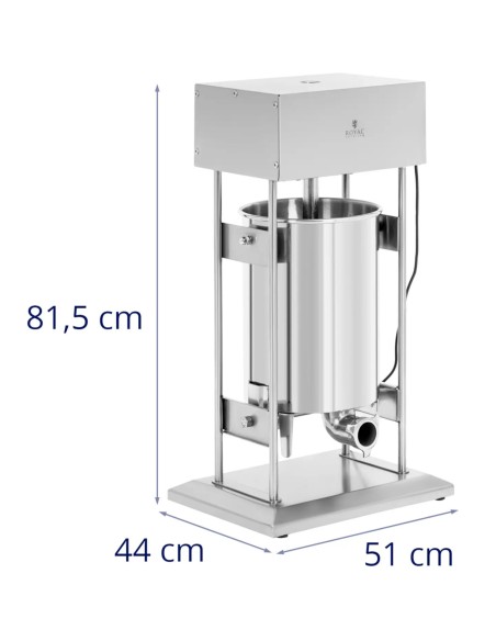 Elektrinis dešrų kimštuvas, vertikalus, 4 piltuvėliai, 20 l, 300 W
 
Elektrinis dešrų kimštuvas, vertikalus, 4 piltuvėliai, 20 l, 300 W