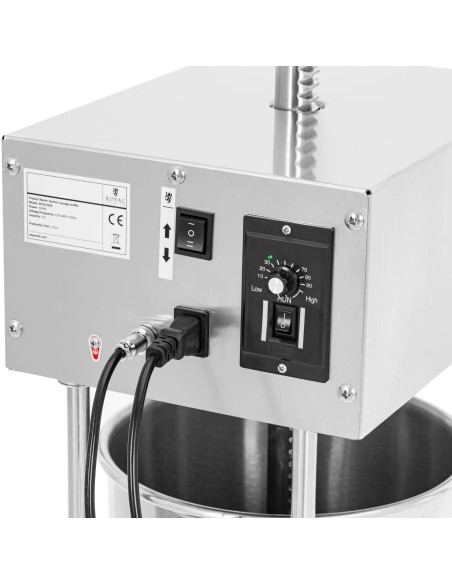 Elektrinis dešrų kimštuvas, vertikalus, 4 piltuvėliai, 25 l, 350 W
 
Elektrinis dešrų kimštuvas, vertikalus, 4 piltuvėliai, 25 l, 350 W