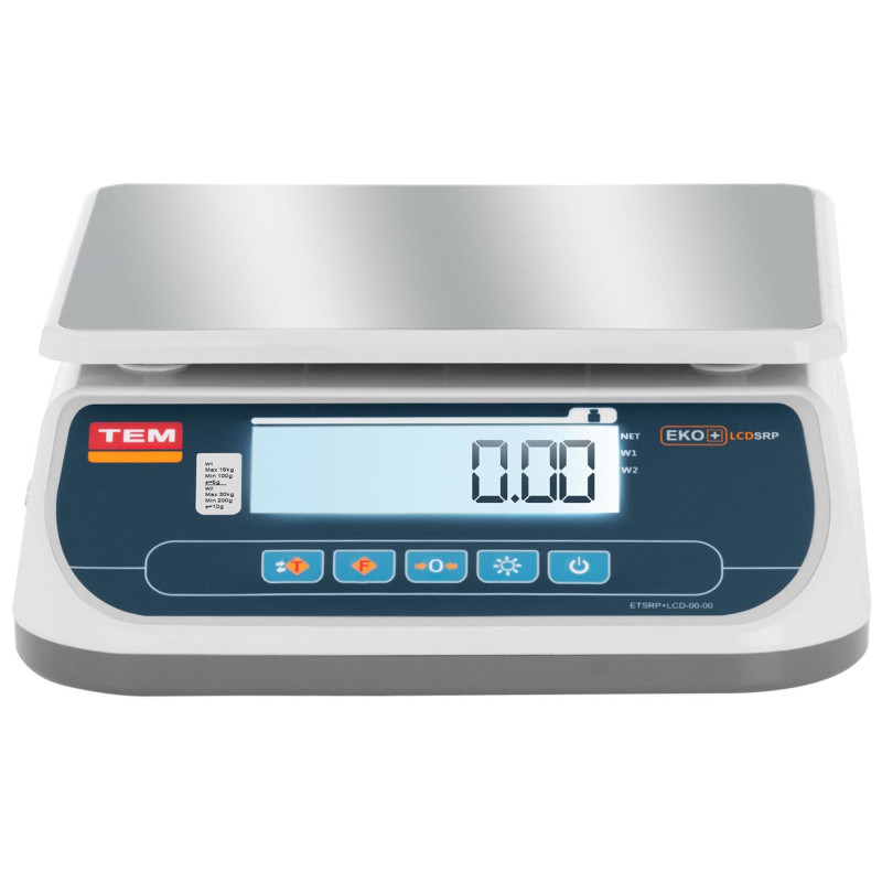 Komercinės svarstyklės 30 kg / 10 g LCD LEGALIZAVIMAS
