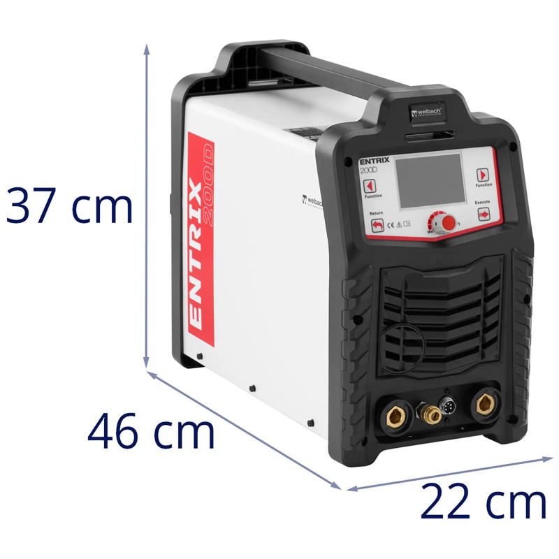 Skaitmeninis aliuminio suvirintojas ENTRIX TIG MMA HF AC/ DC Pulse 200A