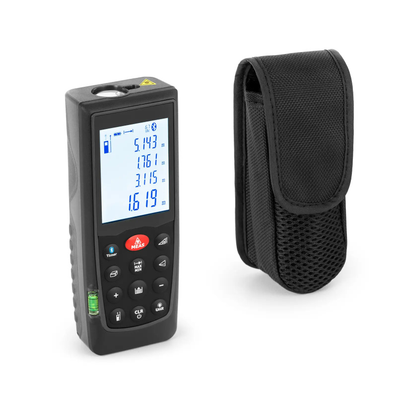 Lazerinis nuotolio ieškiklis Bluetooth atstumo matuoklis 70m/ 1,5mm