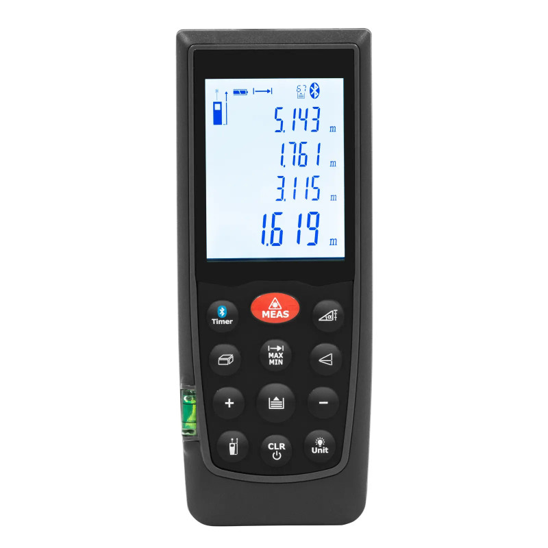 Lazerinis nuotolio ieškiklis Bluetooth atstumo matuoklis 70m/ 1,5mm