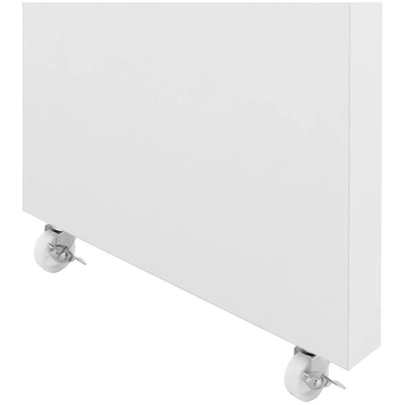 Manikiūro kosmetikos stalas su rankų atrama 4 stalčiais 119 x 45 cm - baltas