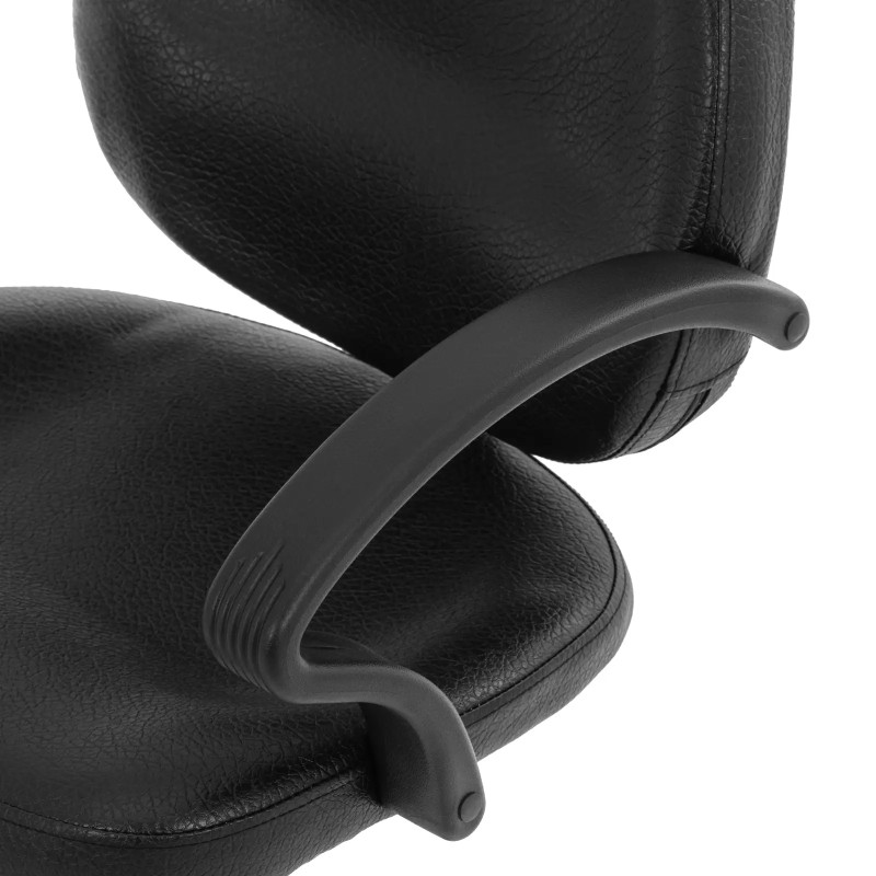 Physa GRAYS kirpėjos kirpėjo kėdė su atrama kojoms - juoda