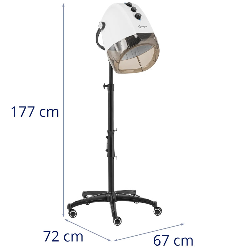 Plaukų džiovintuvas su jonizacija, stovimas, 70 C, 1000 W