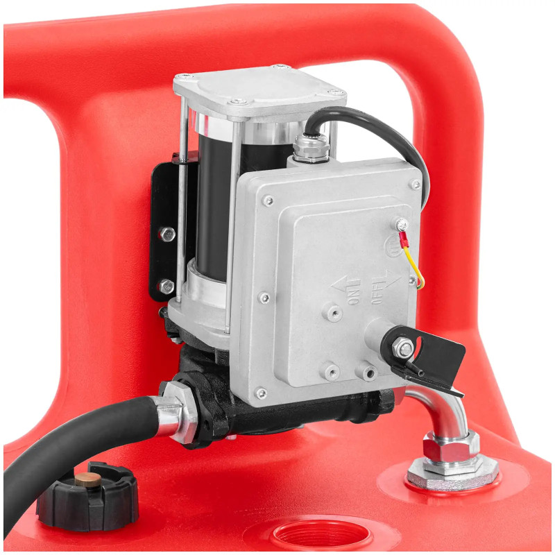 
Nešiojamas kuro bakas su elektriniu siurblio dozatoriumi ant ratų 62 l/ min 120 l
