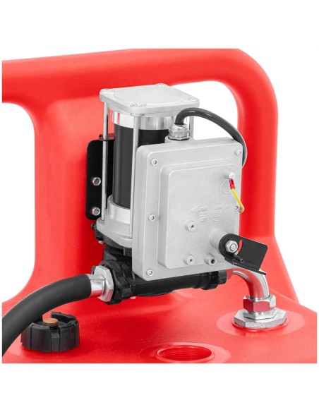 
Nešiojamas kuro bakas su elektriniu siurblio dozatoriumi ant ratų 62 l/ min 120 l
