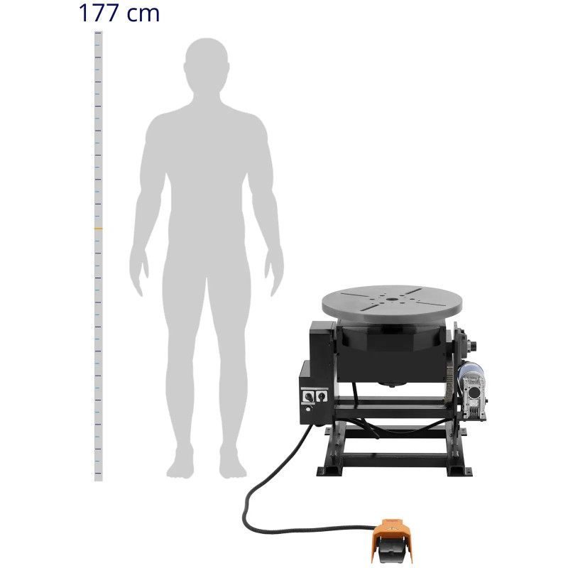 Suvirinimo padėties reguliatorius su pedalu -45-90 laipsnių iki 500 kg