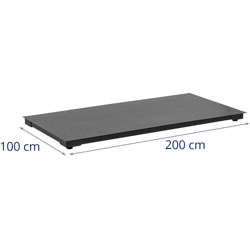 Veterinarinės platforminės svarstyklės gyvūnams 100 x 200 cm 1,5 t / 2 kg