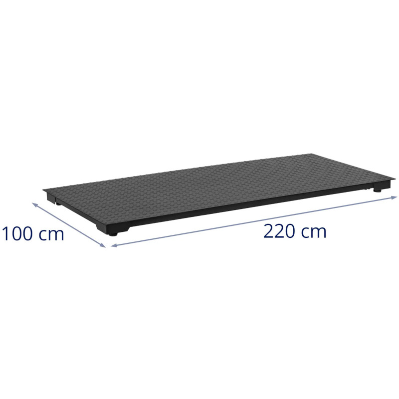 Veterinarinės platforminės svarstyklės gyvūnams 100 x 220 cm 5 t / 2 kg