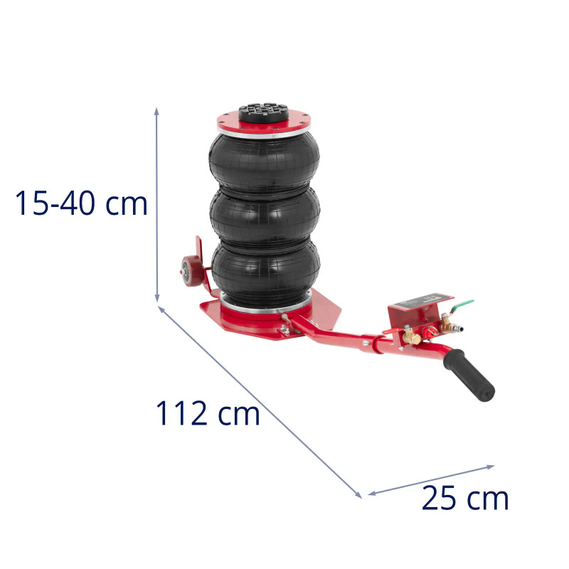 Snowman tipo pneumatinis automobilinis domkratas 150 - 400 mm 3 t