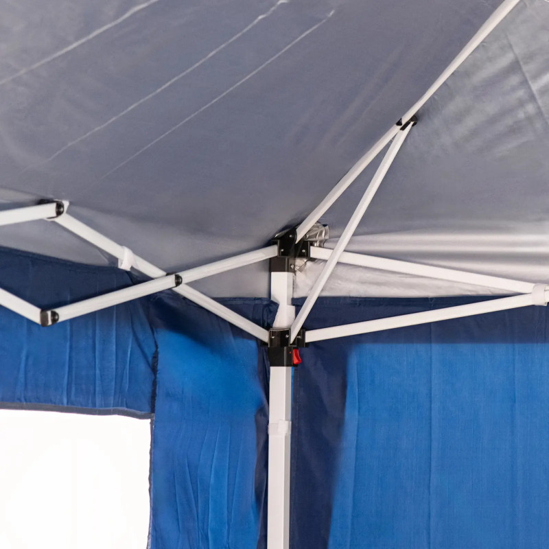 Sodo paviljono palapinė su vandeniui atspariomis sienelėmis 3 x 6 m