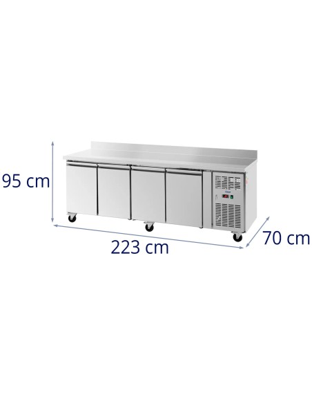 Šaldomas maitinimo stalas su ratlankiu ant ratų 4 kameros 550 l 223x70x95 cm
 
Šaldomas maitinimo stalas su ratlankiu ant ratų 4 kameros 550 l 223x70x95 cm