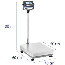 
Sandėlio platformos svarstyklės 40 x 50 cm 300 kg / 0,01 kg
