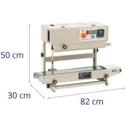 
Vertikalios juostos sandariklis DoyPack plėvelėms 6-12 mm 0-300 laipsnių 500 W
