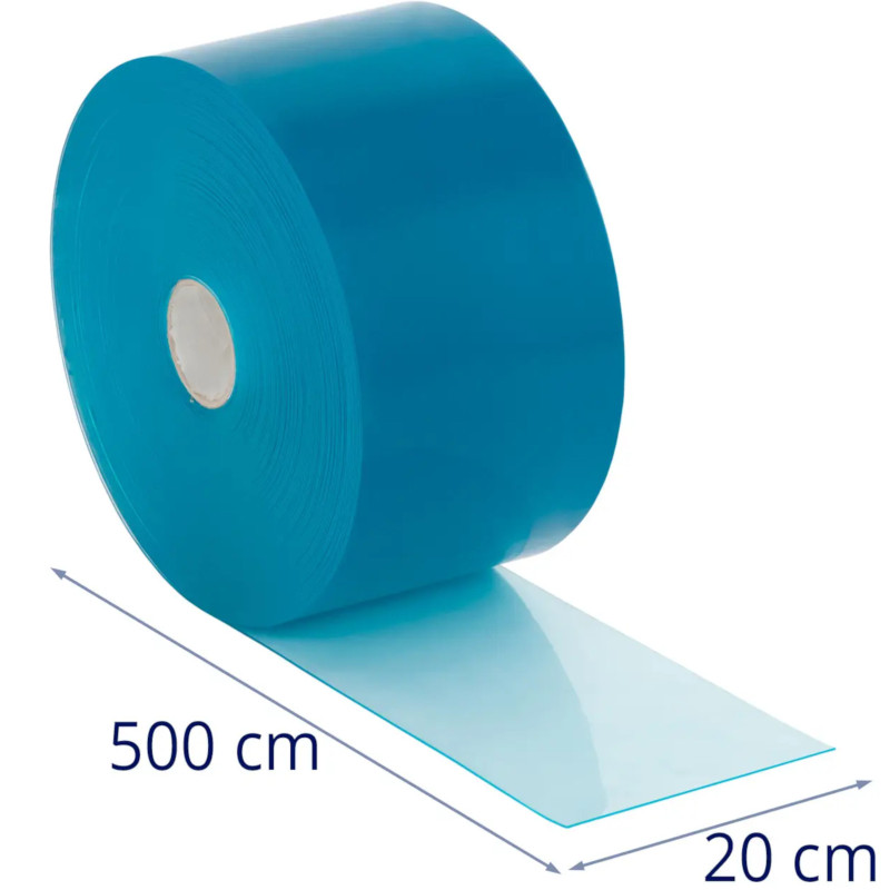 PVC juostos užuolaidų ritinys -40 iki 50 laipsnių 200 x 2 mm x 50 m
