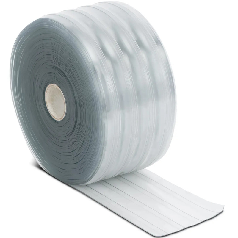 
PVC juostos užuolaidų ritinys gofruotas -20 iki 50 laipsnių 200 x 2 mm x 50 m
