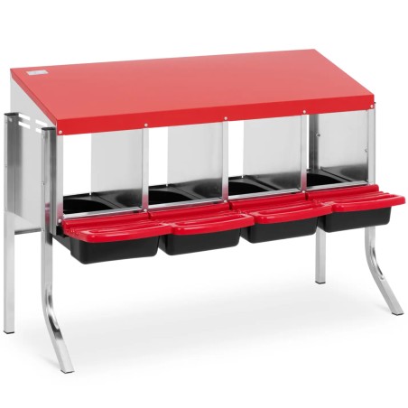 
Stovimas vištų dedeklių lizdas 4 kameros PLIENAS 113,5 x 52,5 x 78 cm
