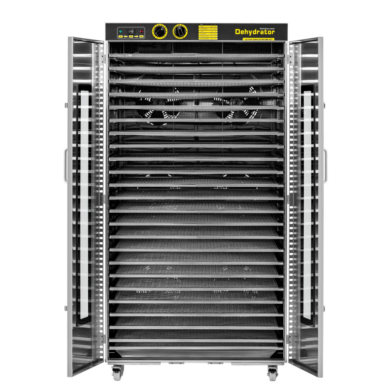 Pramoninė maisto džiovykla žolelėms, vaisiams, 24 lentynos, 40-90 C, 5850 W