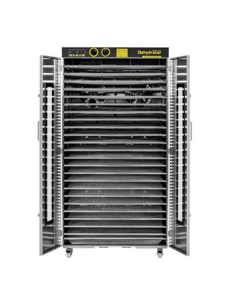 Pramoninė maisto džiovykla žolelėms, vaisiams, 24 lentynos, 40-90 C, 5850 W
 
Pramoninė maisto džiovykla žolelėms, vaisiams, 24 lentynos, 40-90 C, 5850 W