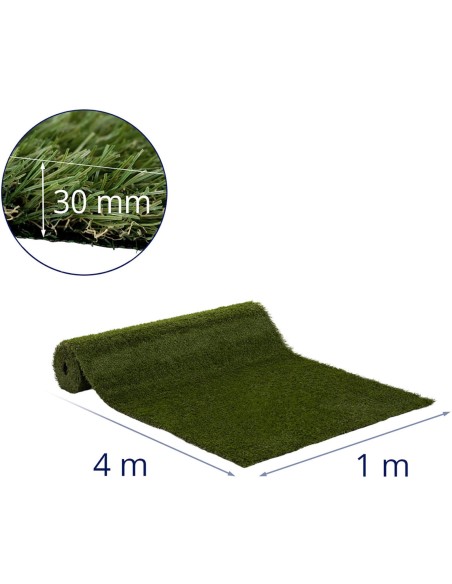 Dirbtinė žolė terasos balkonui minkšta 30 mm 20/10 cm 100 x 400 cm Dirbtinė žolė terasos balkonui minkšta 30 mm 20/10 cm 100 x 400 cm