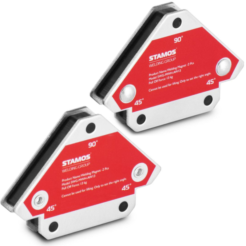 Kampinio strypo magnetinio suvirinimo laikiklio kampas 45/90/135 iki 13 kg 2 vnt.